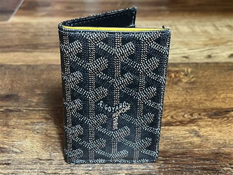 goyard navy card case|GOYARD Goyardine Saint Pierre Card Holder Navy.